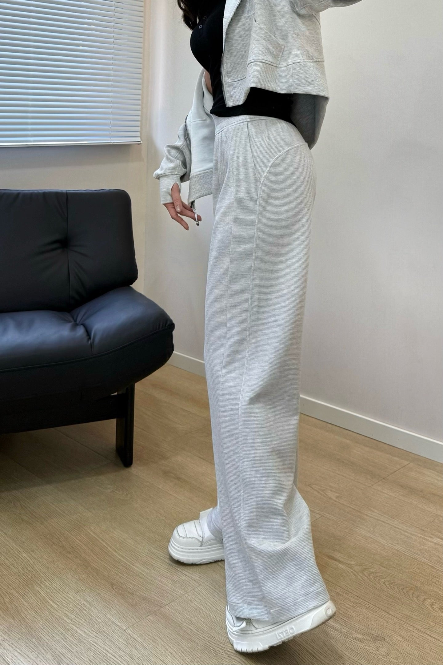 Women's Scu Waffle Texture Activewear Hoodie Pants Set Durable Casual All Seasons Athletic Breathable
