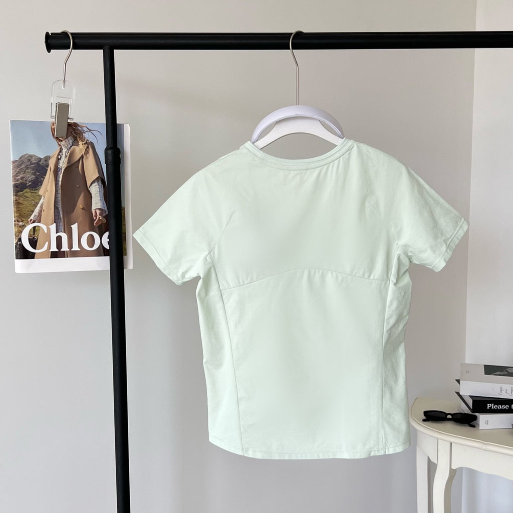 Women's Athletic T-Shirt Spring/Summer/Fall Moisture-Wicking Quick-Dry Polyester Activewear Breathable