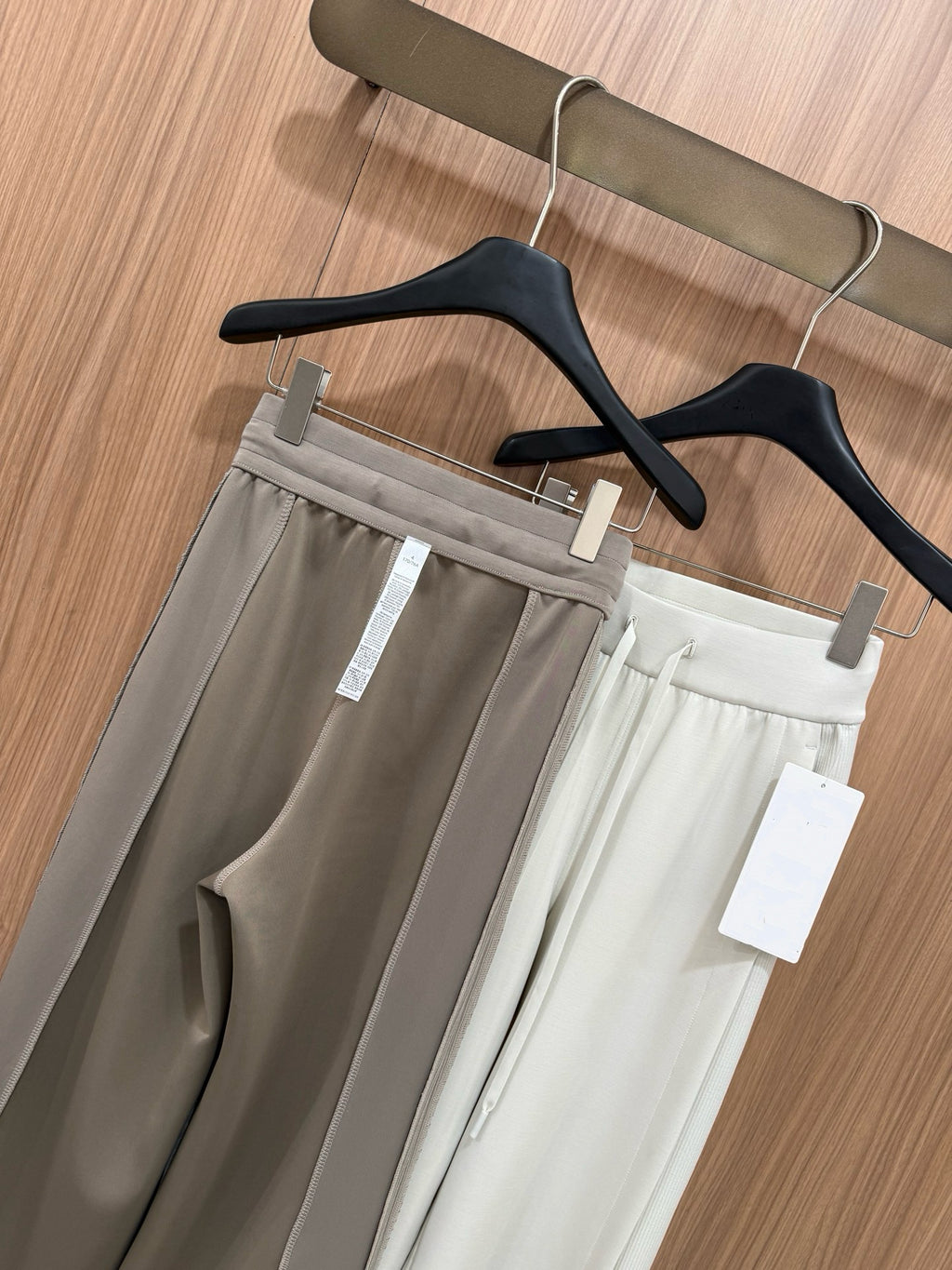 Women's Softstreme Wide-Leg Pants With Contrast Ribbed Design For Spring Autumn