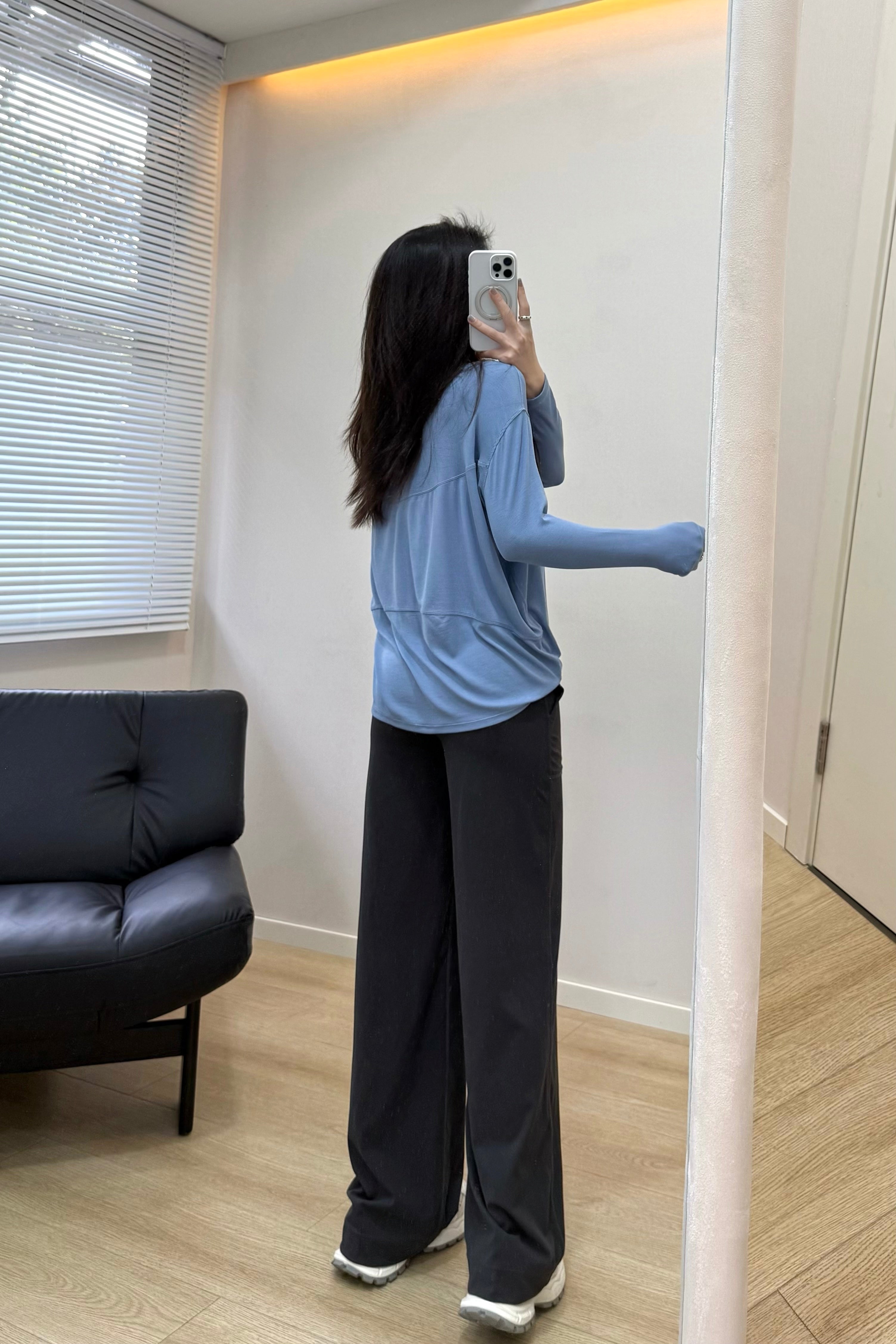 Women's Action Tencel Modal Soft Long Sleeve Breathable Activewear Yoga Running Casual Top Wearing
