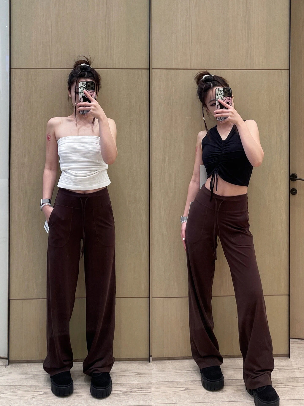 Women's High-Waisted Wide-Leg Yoga Pants Soft Stretchy Breathable