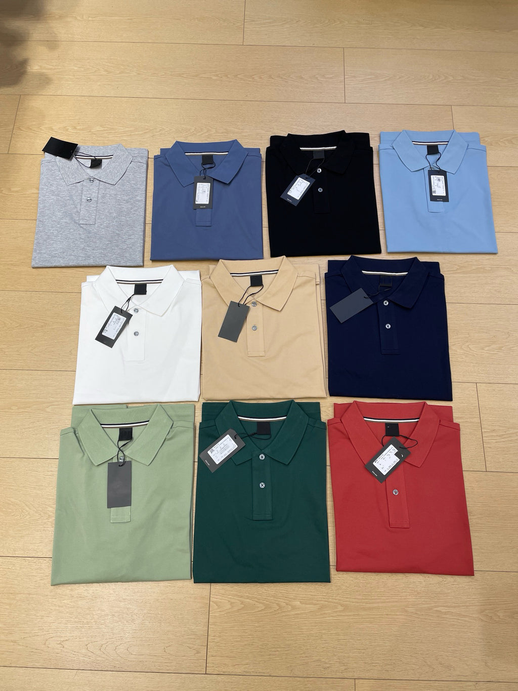 Men's Cotton-Polyester Polo Shirt Breathable 10 Colors S-XXL Business Casual Wear
