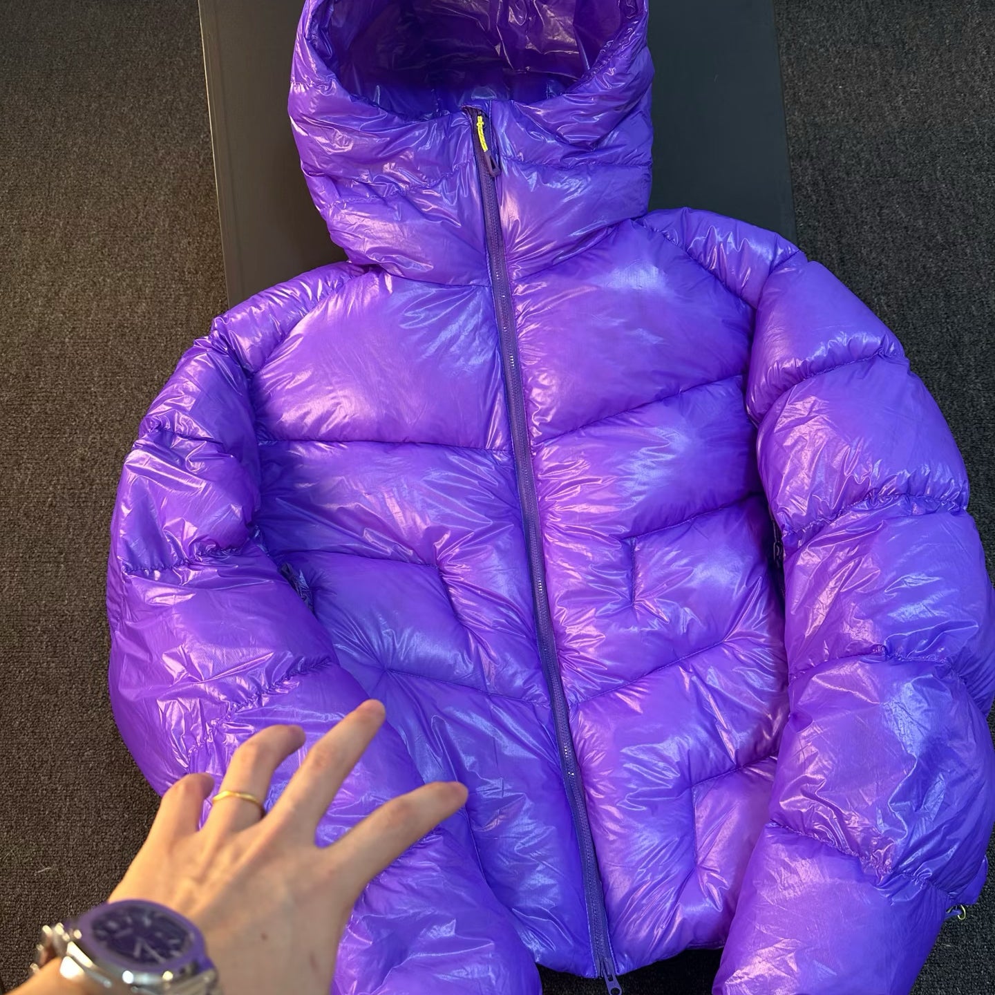 Winter Hooded 1000 Fill Power Water-Repellent Goose Down Lightweight Insulated Outdoor Jacket for Men and Women Unisex Warm  Water-proof with Pocket 1000FP