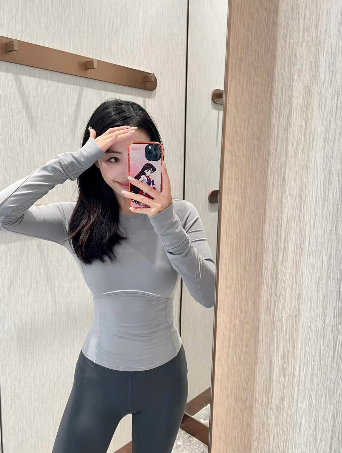 Quick-Dry Breathable Fitness Reflective strip long sleeve T Shirt Quick-Dry Breathable Fitness Round Neck Slim Fit Yoga Top Slimming Shirt