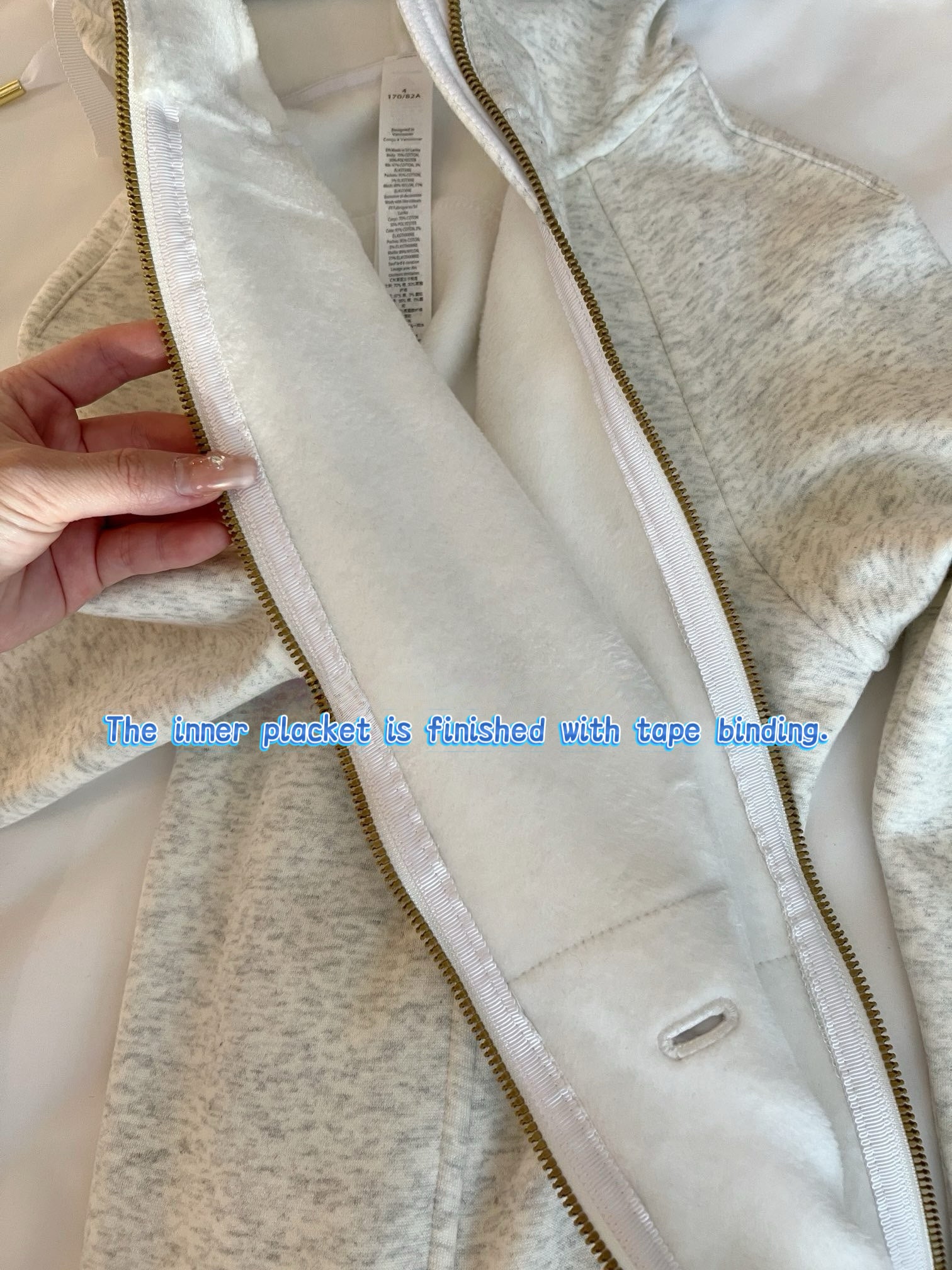 Women’s Slim Fit Thermal Fleece Hoodie 3D Ergonomic Jacket with Side Ribbed Panels Snatched Waist Workout Top for Gym, Yoga & Commute