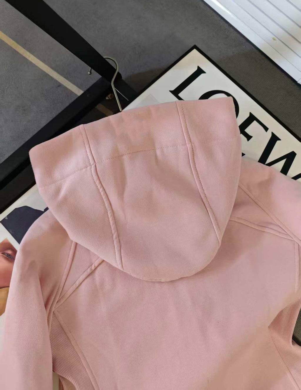 Women’s Slim Fit Thermal Fleece Hoodie 3D Ergonomic Jacket with Side Ribbed Panels Snatched Waist Workout Top for Gym, Yoga & Commute