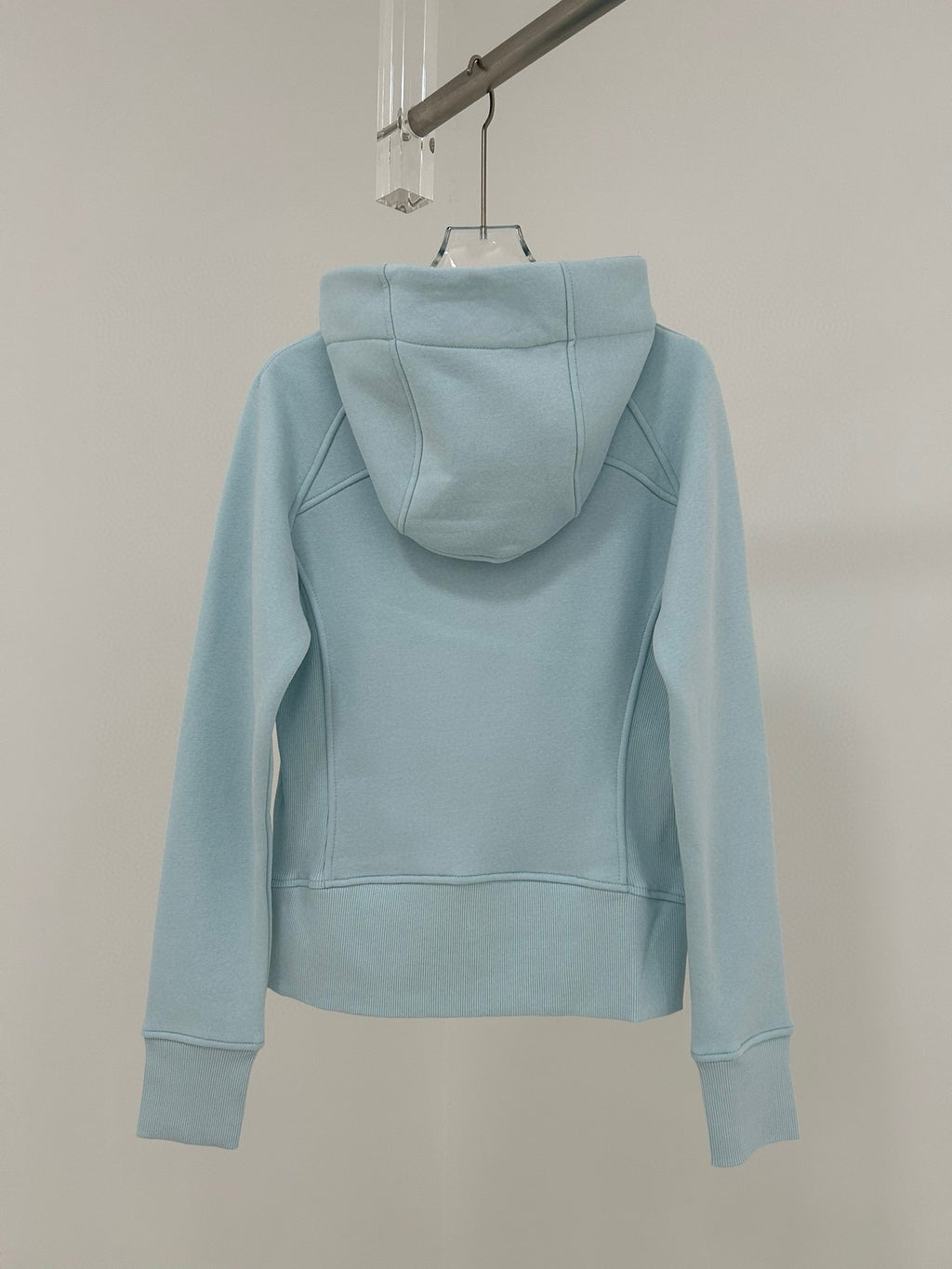 Women’s Slim Fit Thermal Fleece Hoodie 3D Ergonomic Jacket with Side Ribbed Panels Snatched Waist Workout Top for Gym, Yoga & Commute