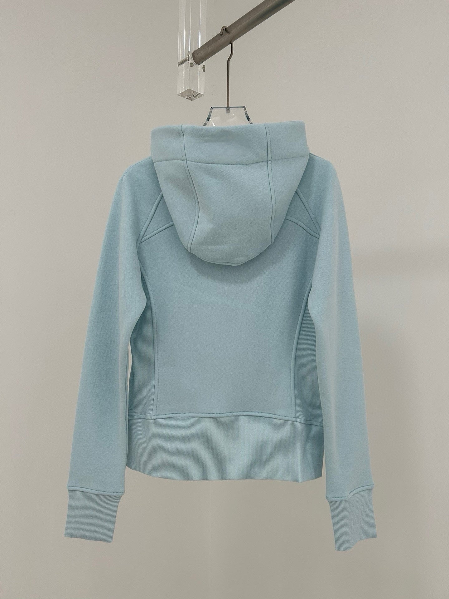 Women’s Slim Fit Thermal Fleece Hoodie 3D Ergonomic Jacket with Side Ribbed Panels Snatched Waist Workout Top for Gym, Yoga & Commute