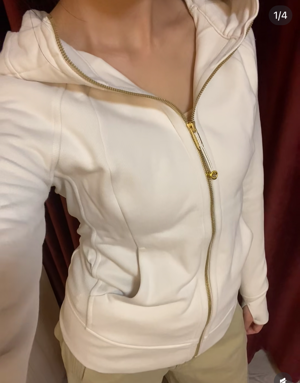 Women’s Slim Fit Thermal Fleece Hoodie 3D Ergonomic Jacket with Side Ribbed Panels Snatched Waist Workout Top for Gym, Yoga & Commute
