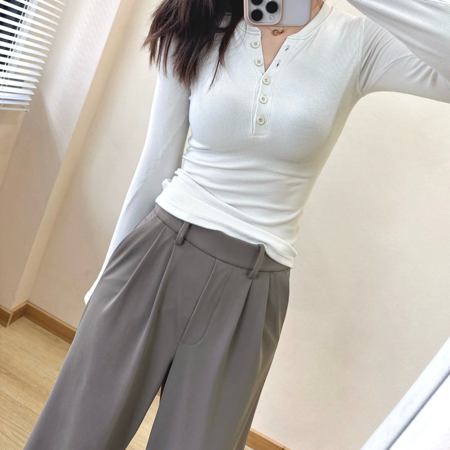Hold Tight Modal Henley Shirt Slim Fit Yoga Fitness Sports Base Layer T Women's T-shirt