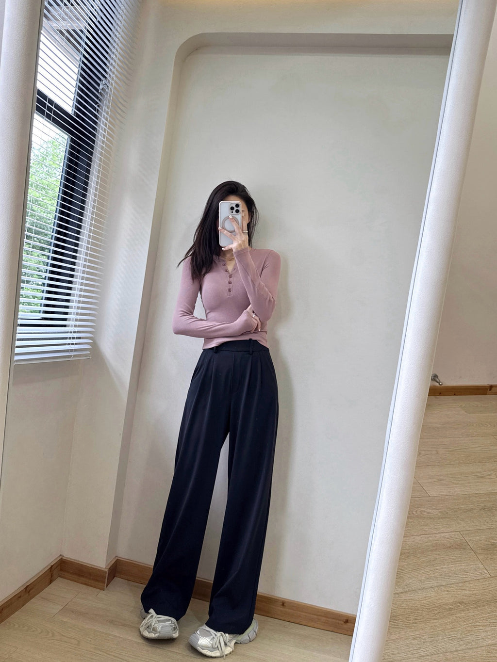 Hold Tight Modal Henley Shirt Slim Fit Yoga Fitness Sports Base Layer T Women's T-shirt