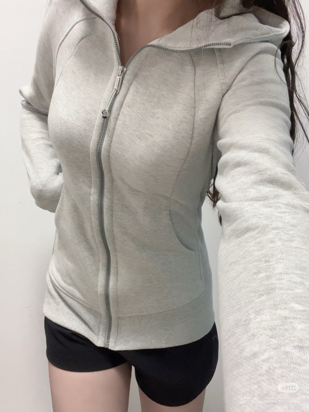 Women’s Slim Fit Thermal Fleece Hoodie 3D Ergonomic Jacket with Side Ribbed Panels Snatched Waist Workout Top for Gym, Yoga & Commute