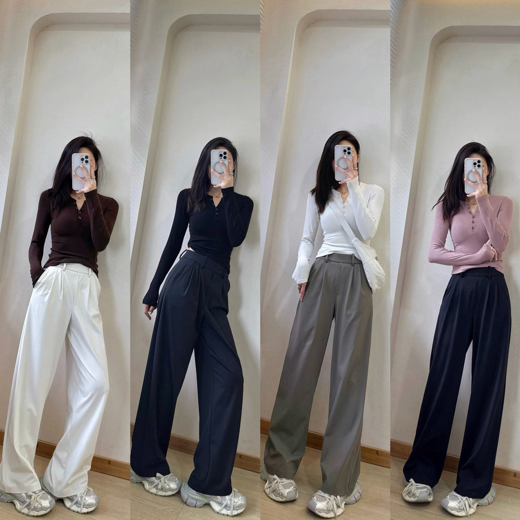 Hold Tight Modal Henley Shirt Slim Fit Yoga Fitness Sports Base Layer T Women's T-shirt