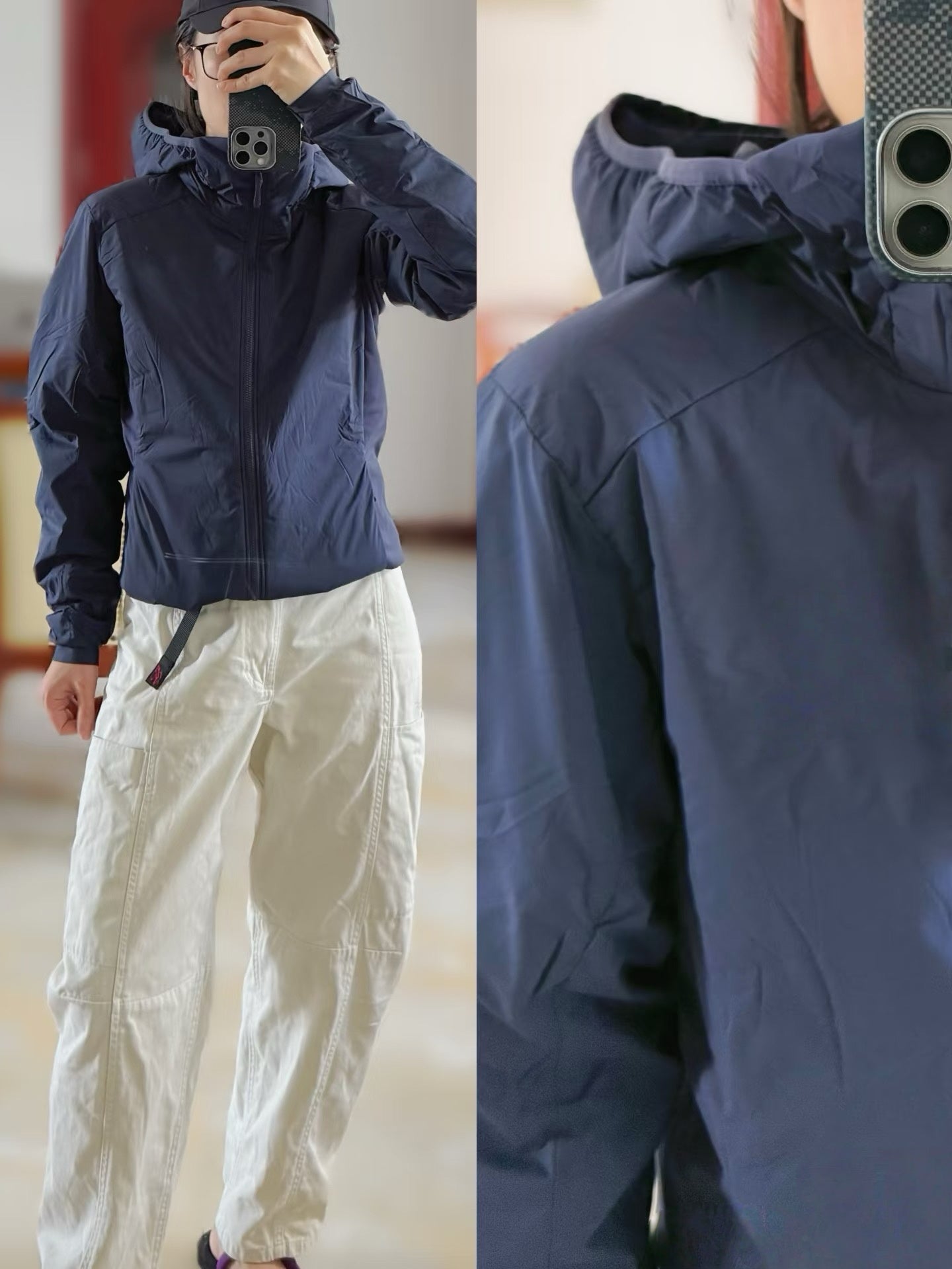 Winter Men's Lightweight Cotton Jacket Water-Resistant Hooded Design Windproof Warm Cotton Coat Fashion Trendy Men's Outerwear Lightweight Thermal  Cotton-Padded