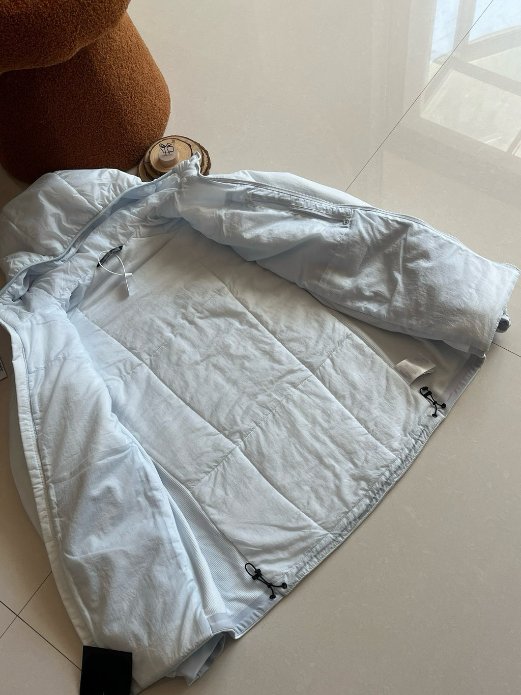 Winter Men's Lightweight Cotton Jacket Water-Resistant Hooded Design Windproof Warm Cotton Coat Fashion Trendy Men's Outerwear Lightweight Thermal  Cotton-Padded