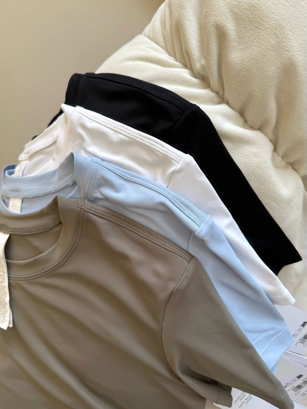 Soft Crop Lightweight Quick-Dry Slim Fit Short Sleeve Barely There Feel Simple High Waist Versatile Round Neck Casual Top T Women's T-shirt