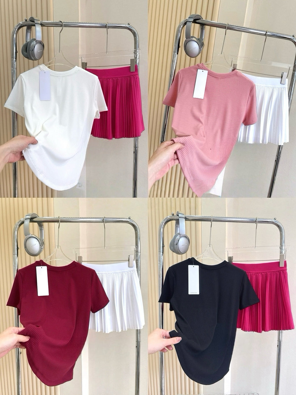 Curved Hem activewear 25 Summer Outdoor Casual Basic Anti-Stripe Versatile Breathable Round Neck Slimming Workout Tee – Loose Fit Yoga Performance Shirt – Flattering Athletic Top for All Body Types T-shirt New