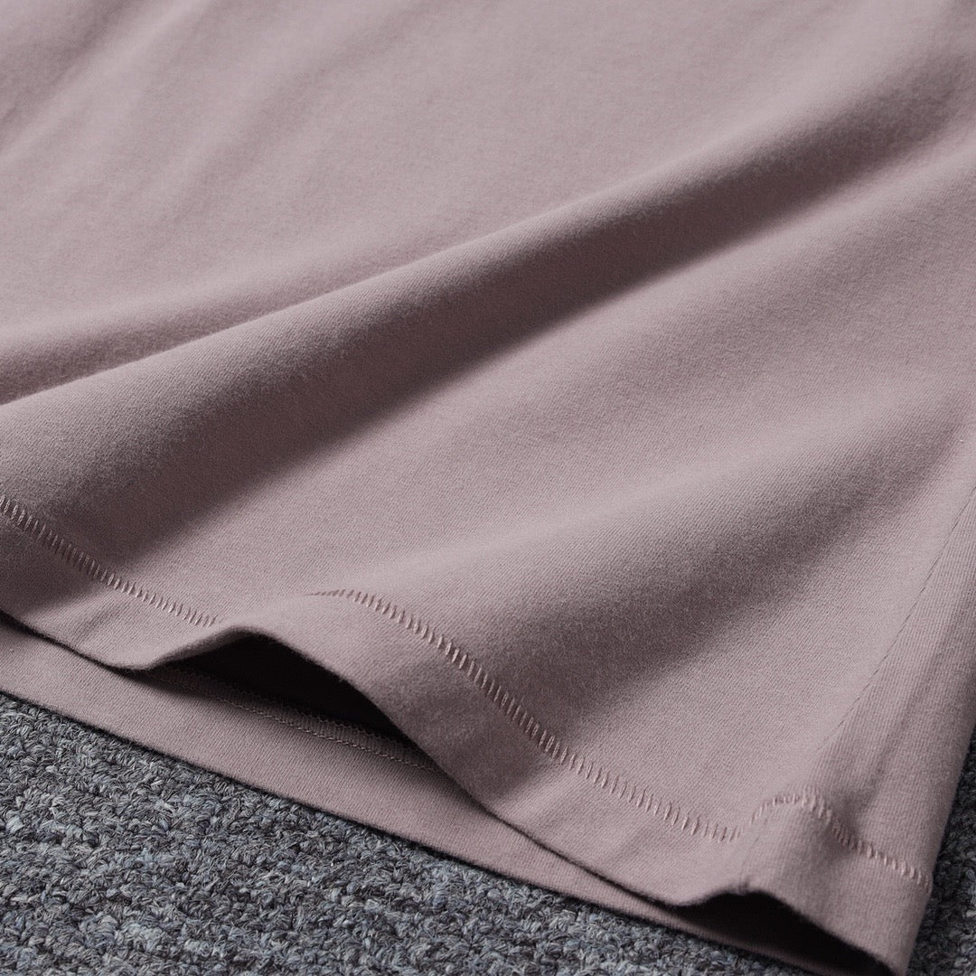 Long Sleeve Square Neck Cotton Top – Ballet-Core Style Ultra-Soft "Baby-Skin" Brushed Cotton Square Neck Tee