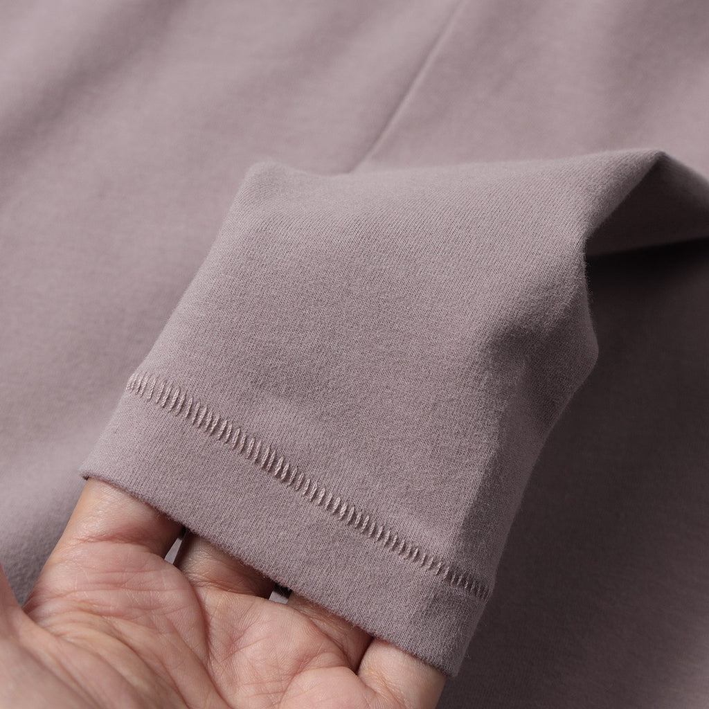 Long Sleeve Square Neck Cotton Top – Ballet-Core Style Ultra-Soft "Baby-Skin" Brushed Cotton Square Neck Tee