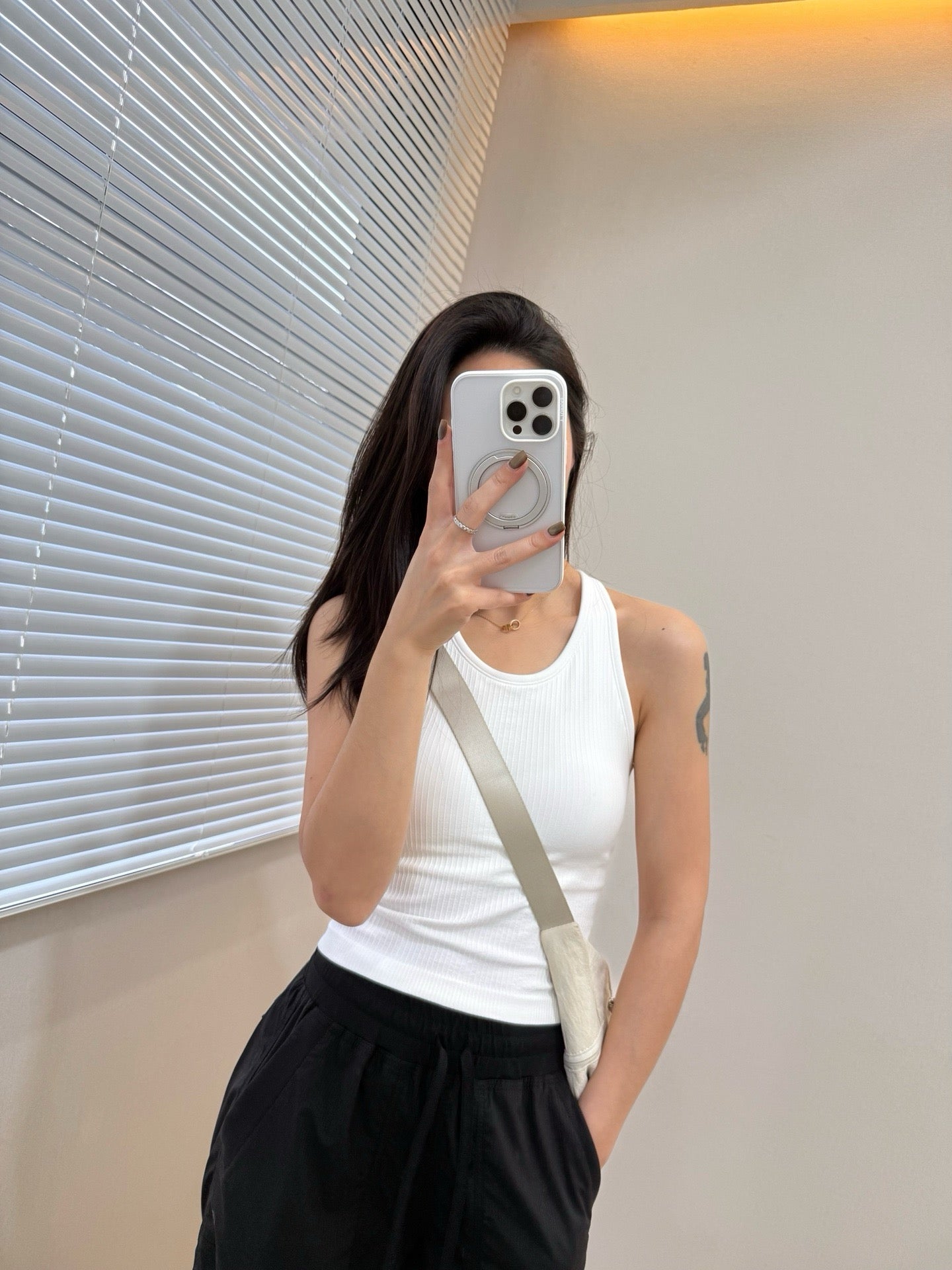 Women's Seamless Ribbed Sports Bra Tank Top - Quick-Dry Breathable Workout Activewear