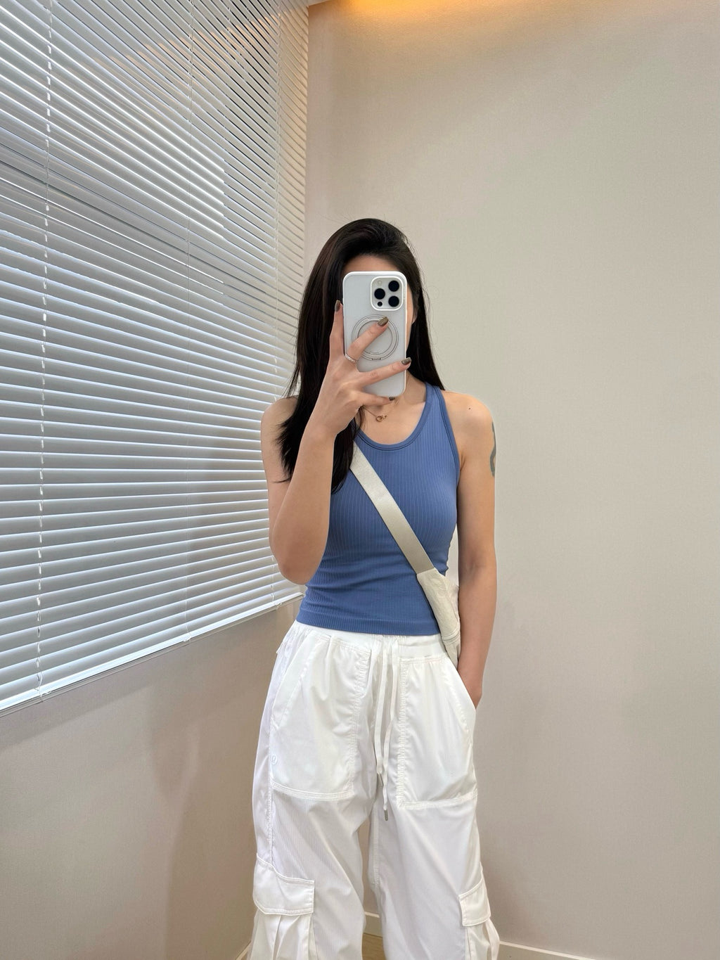 Women's Seamless Ribbed Sports Bra Tank Top - Quick-Dry Breathable Workout Activewear