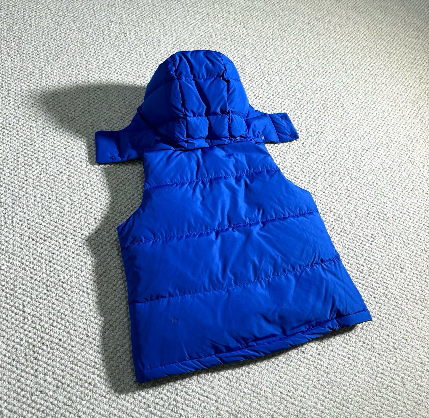 Winter Wund Puff Duck Down Four-Grid Vest Down Jacket Puff Hooded Short Coat for Women