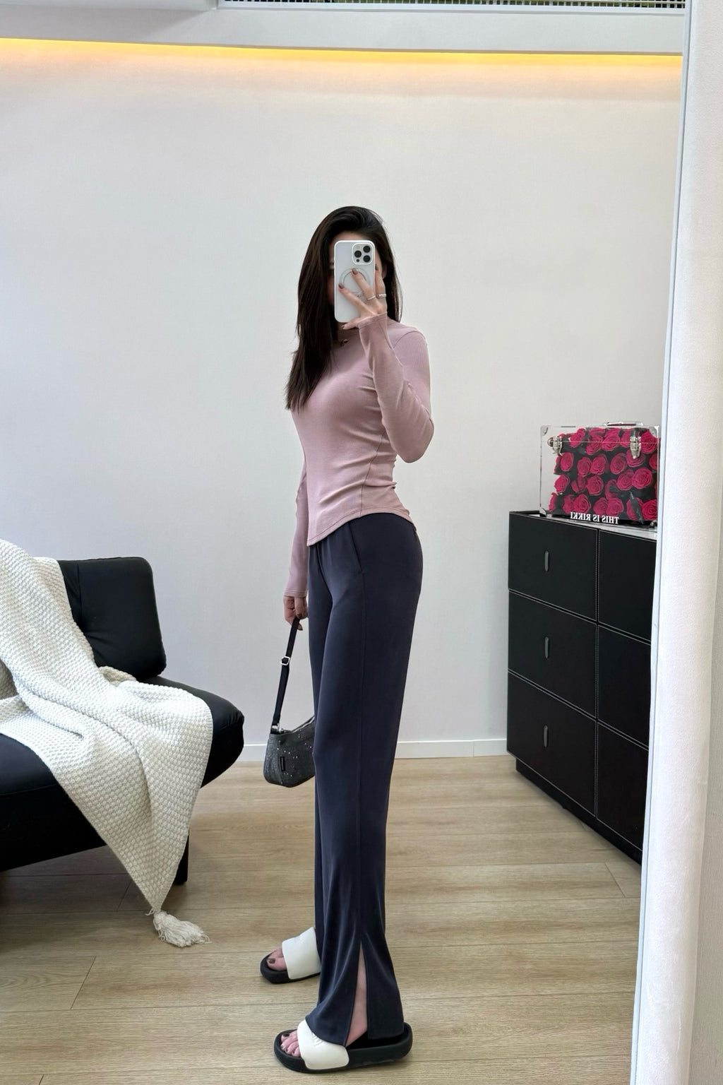 Women's Tencel Modal Long Sleeve Top Soft Breathable Casual All-Season Slim Fit