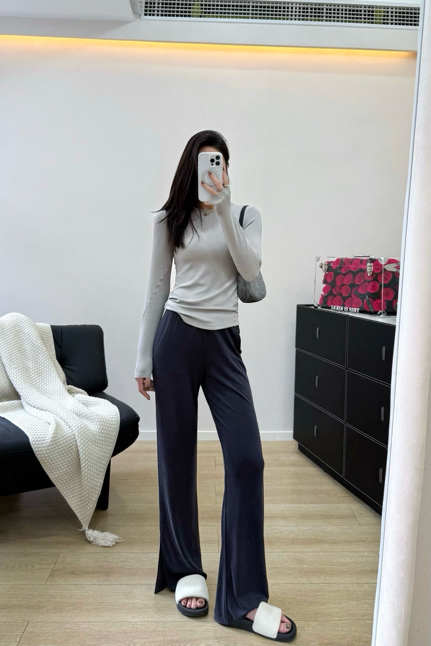 Women's Soft Wide-Leg Flare Pants Soft Breathable Summer Stretchy Casual wearing
