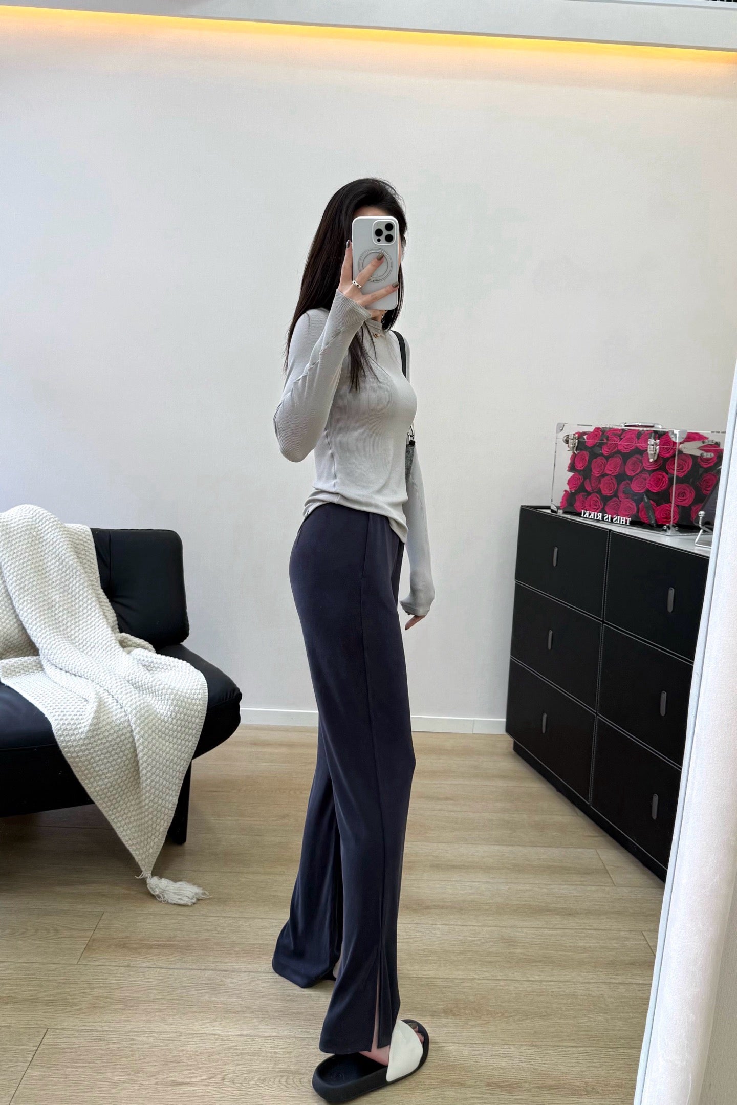 Women's Soft Wide-Leg Flare Pants Soft Breathable Summer Stretchy Casual wearing