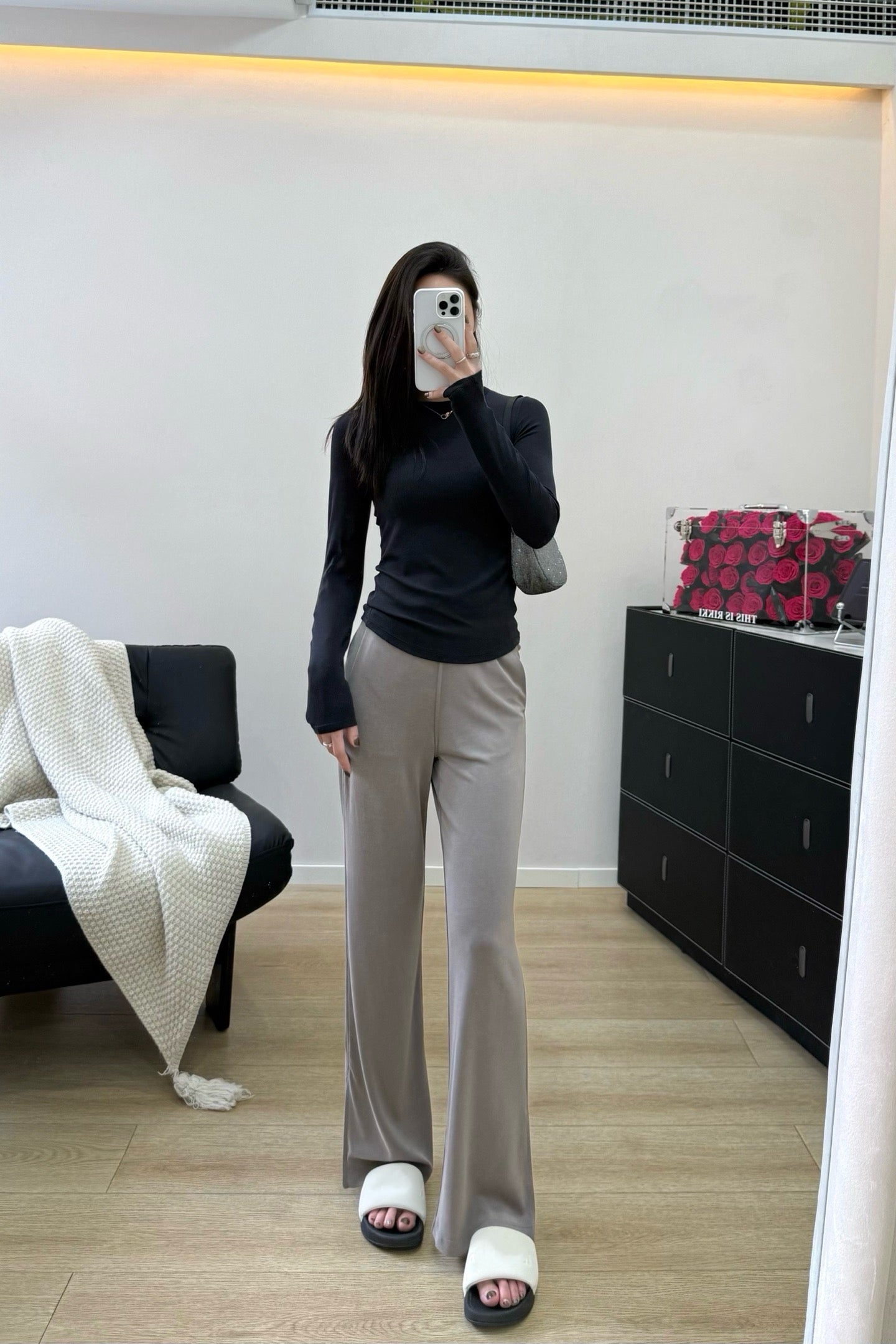 Women's Soft Wide-Leg Flare Pants Soft Breathable Summer Stretchy Casual wearing