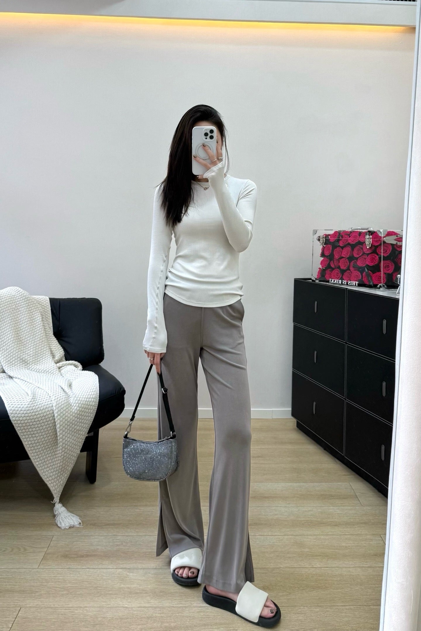 Women's Soft Wide-Leg Flare Pants Soft Breathable Summer Stretchy Casual wearing