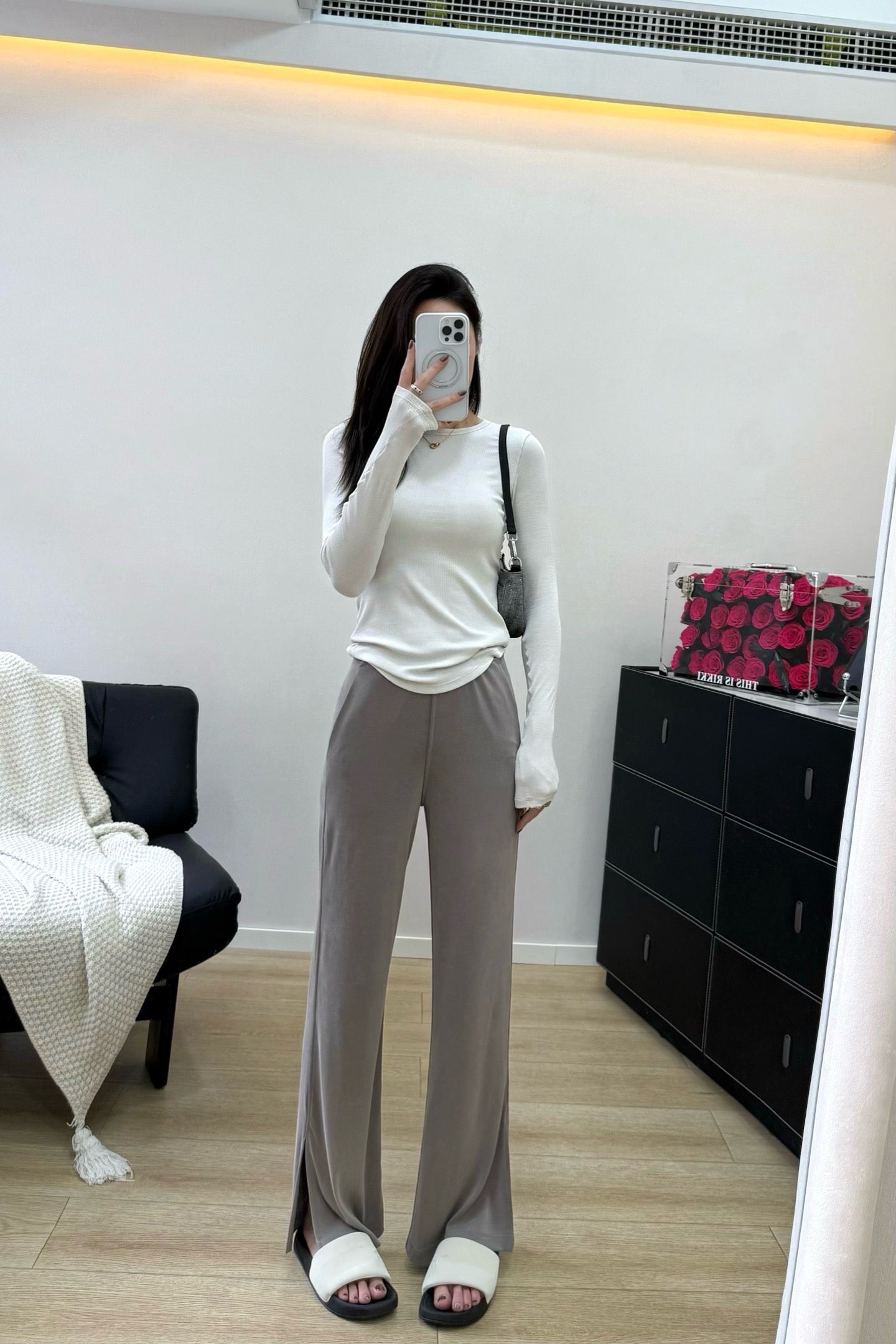 Women's Tencel Modal Long Sleeve Top Soft Breathable Casual All-Season Slim Fit