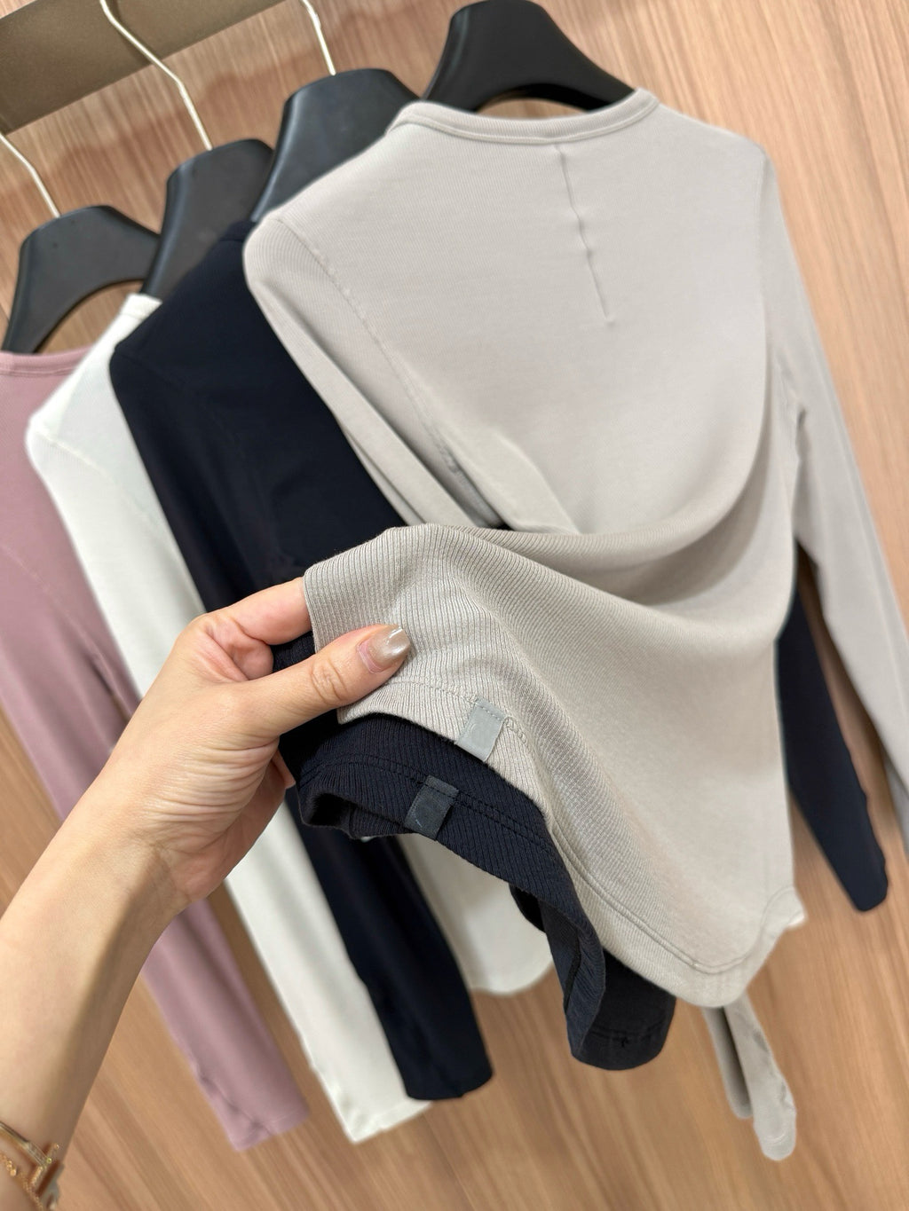 Women's Tencel Modal Long Sleeve Top Soft Breathable Casual All-Season Slim Fit