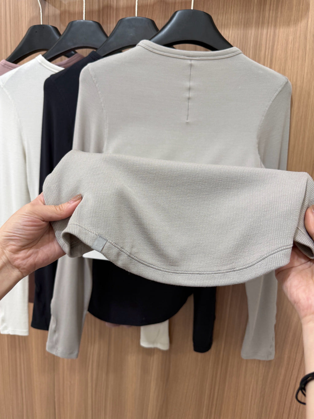 Women's Tencel Modal Long Sleeve Top Soft Breathable Casual All-Season Slim Fit