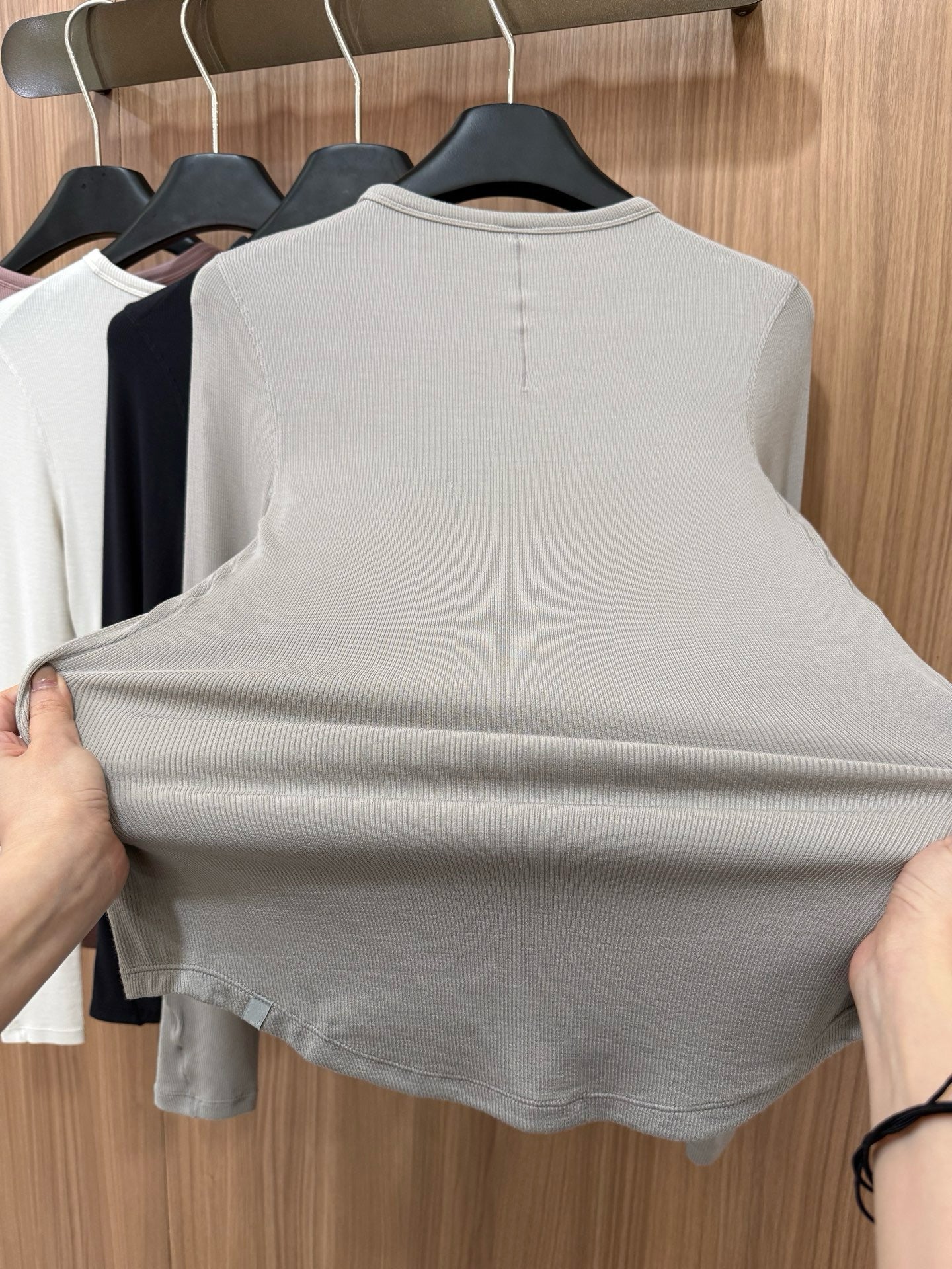 Women's Tencel Modal Long Sleeve Top Soft Breathable Casual All-Season Slim Fit