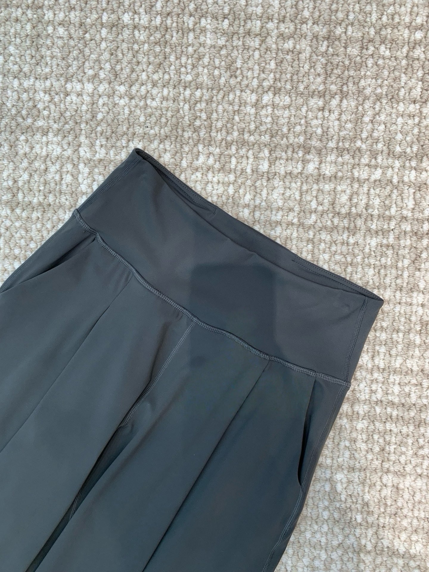 High Waisted Wide Leg Yoga Pants for Women Lycra Fabric Lounge Pants with Pockets Tummy Control & Butt Lifting Yoga Trousers