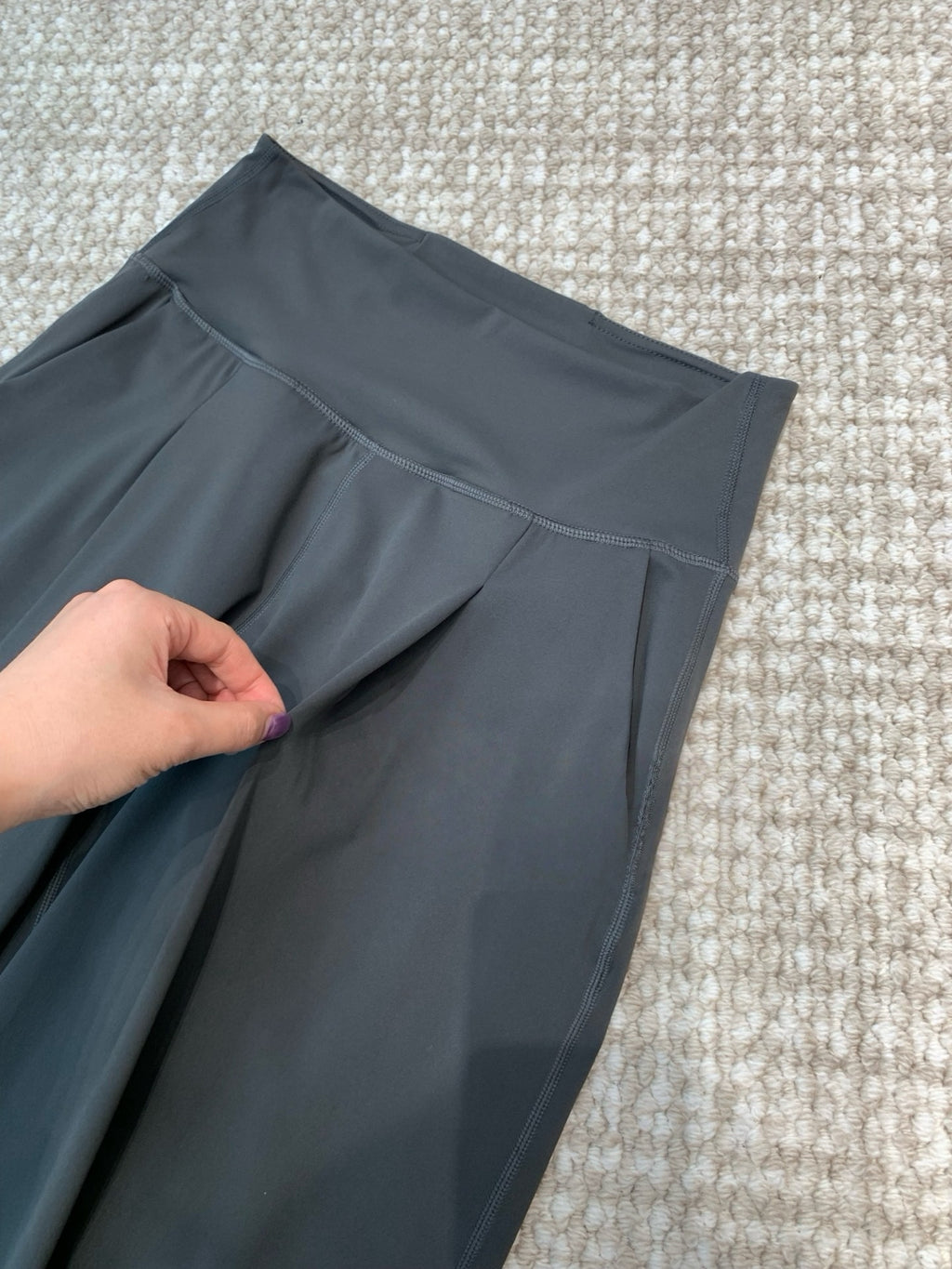 High Waisted Wide Leg Yoga Pants for Women Lycra Fabric Lounge Pants with Pockets Tummy Control & Butt Lifting Yoga Trousers