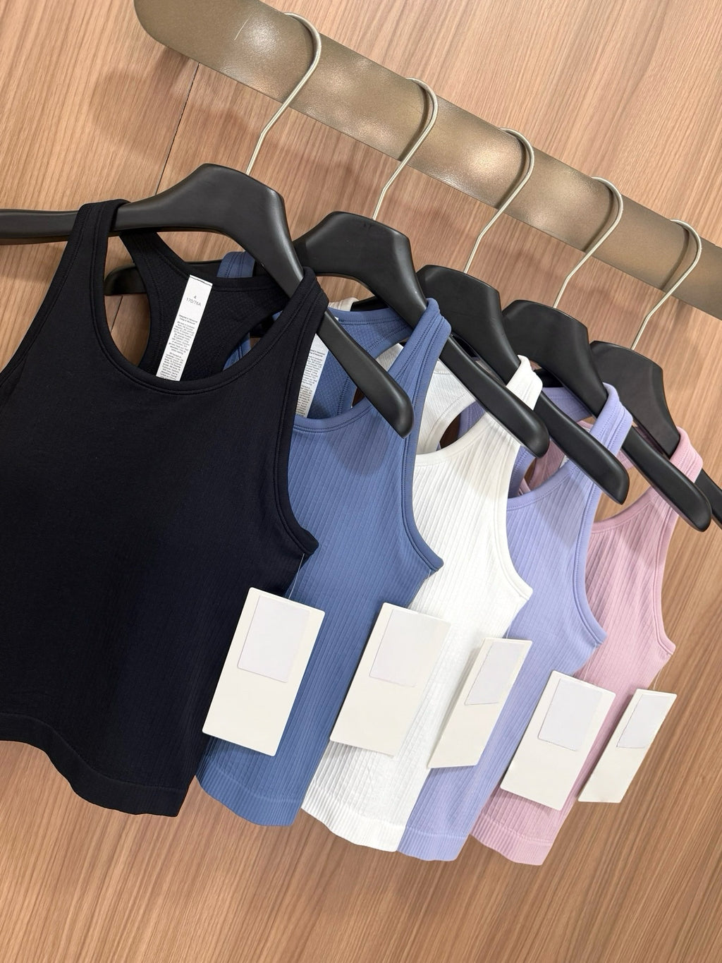 Women's Seamless Ribbed Sports Bra Tank Top - Quick-Dry Breathable Workout Activewear
