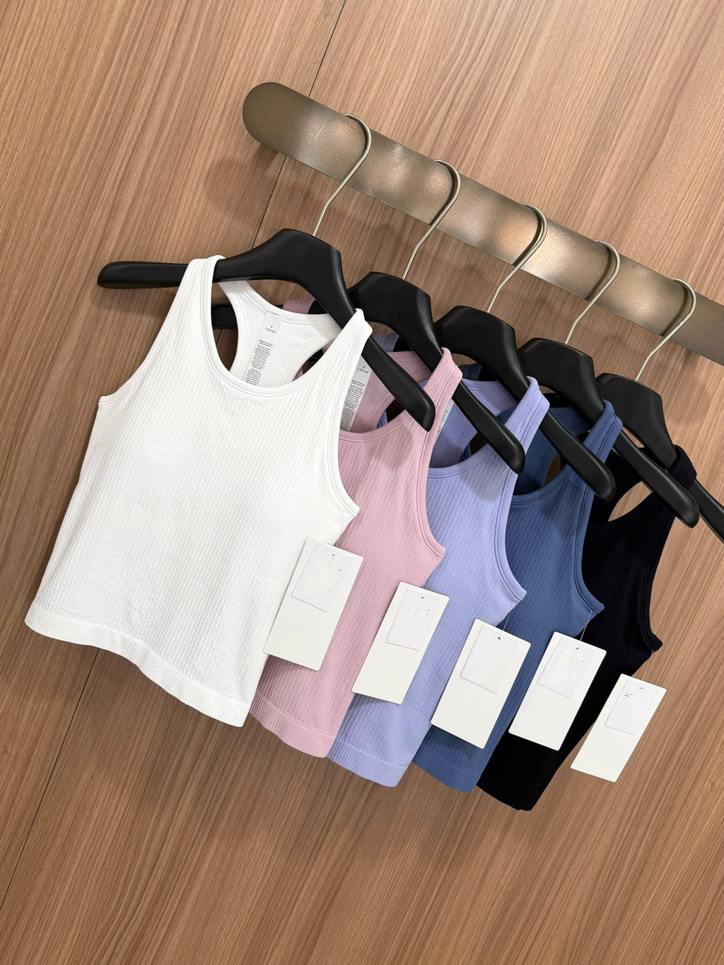 Women's Seamless Ribbed Sports Bra Tank Top - Quick-Dry Breathable Workout Activewear