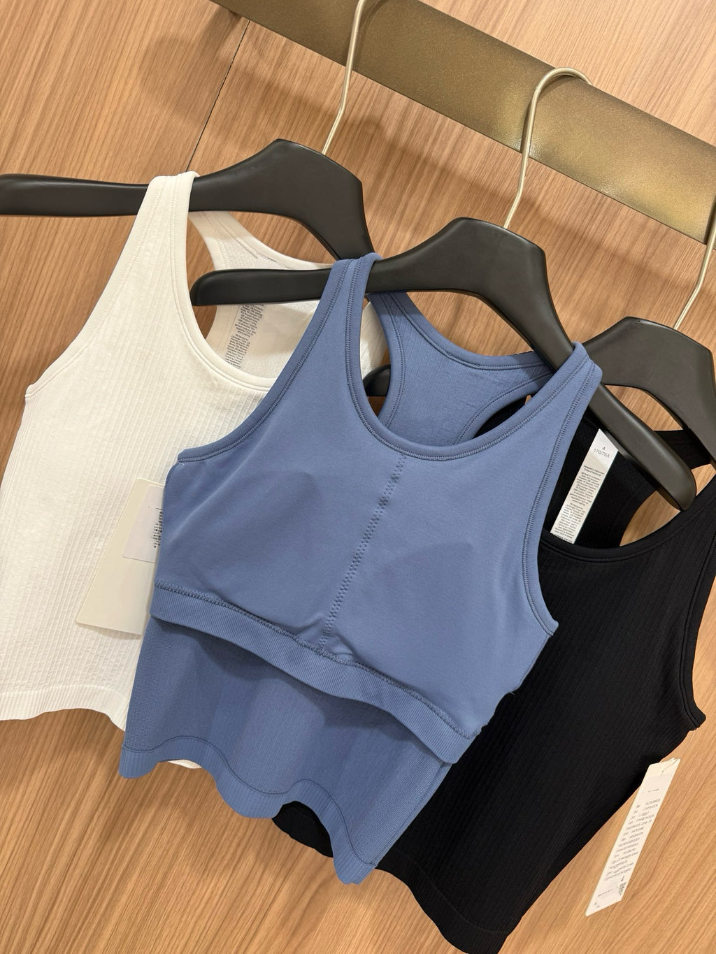 Women's Seamless Ribbed Sports Bra Tank Top - Quick-Dry Breathable Workout Activewear