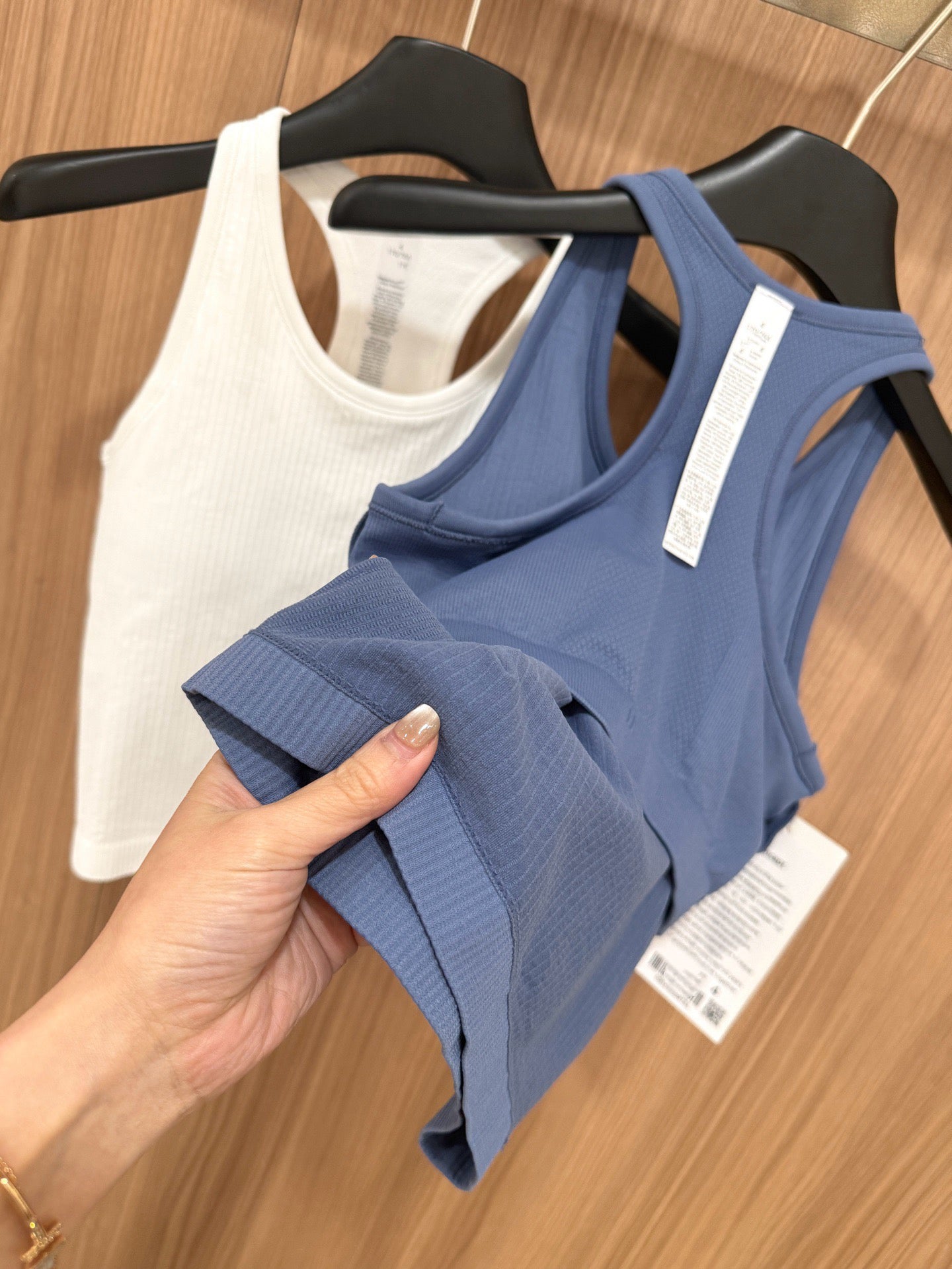 Women's Seamless Ribbed Sports Bra Tank Top - Quick-Dry Breathable Workout Activewear