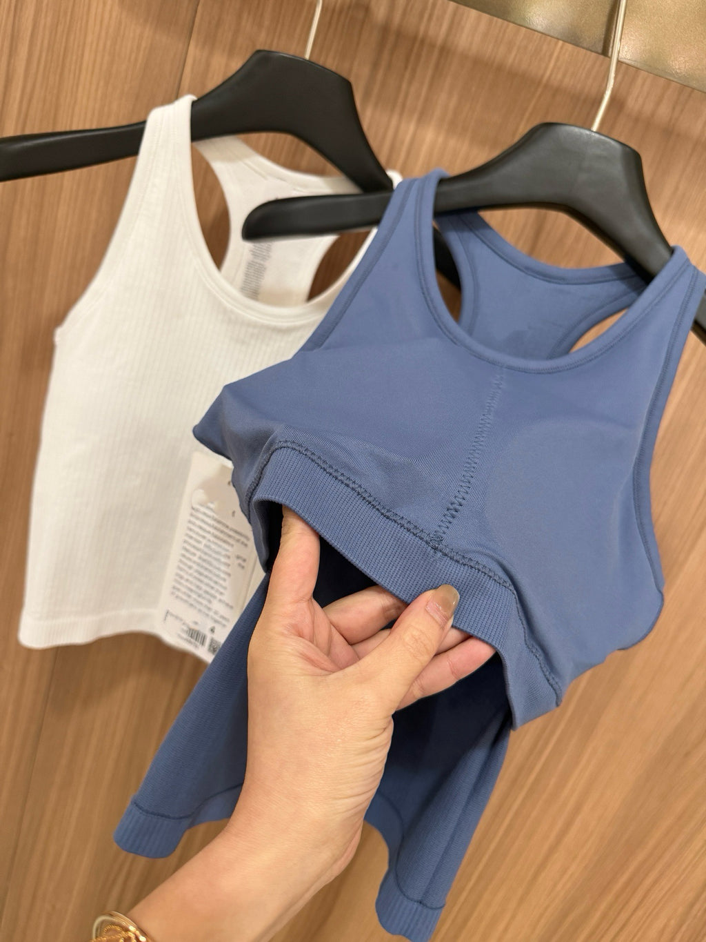 Women's Seamless Ribbed Sports Bra Tank Top - Quick-Dry Breathable Workout Activewear