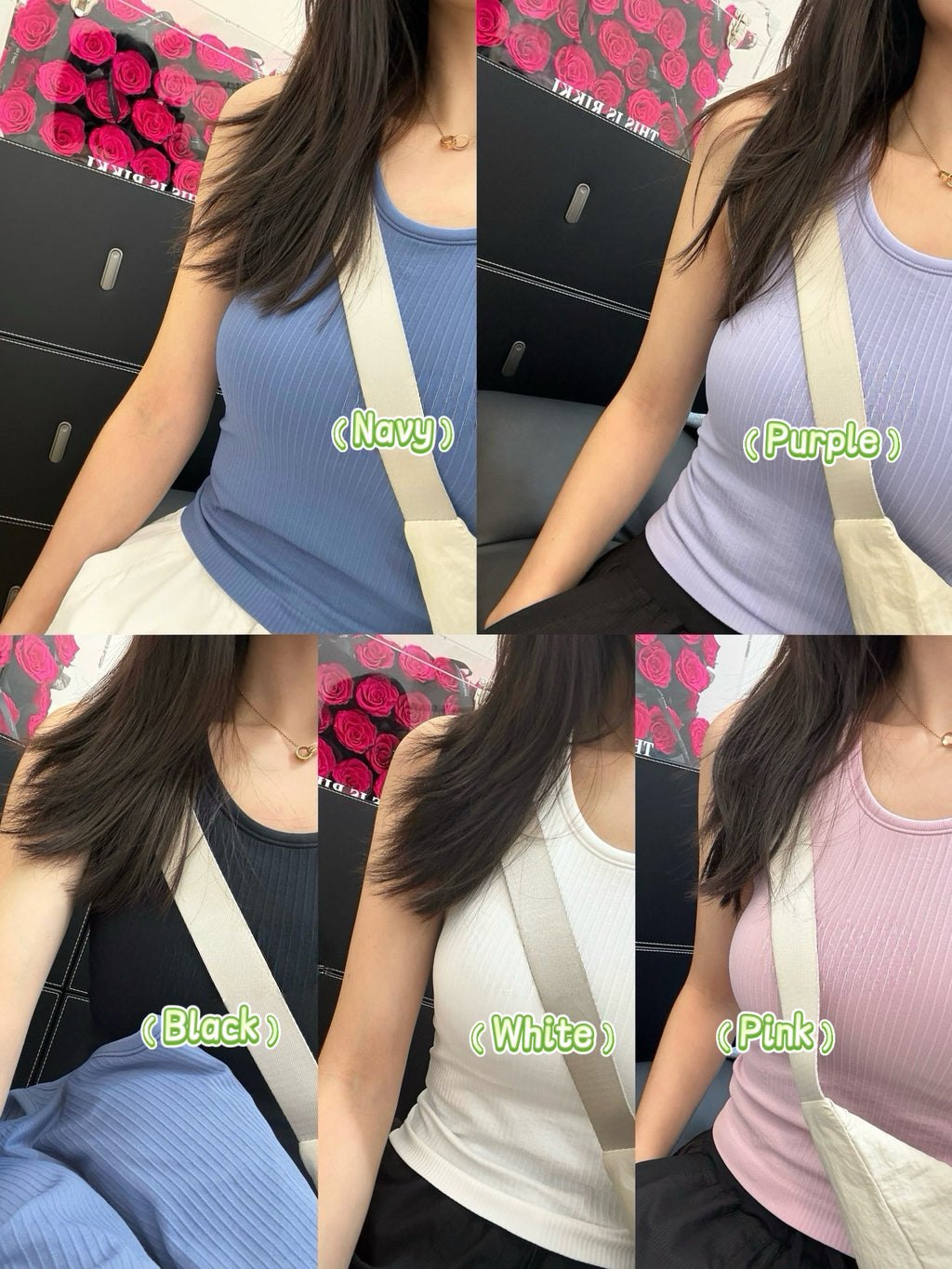 Women's Seamless Ribbed Sports Bra Tank Top - Quick-Dry Breathable Workout Activewear