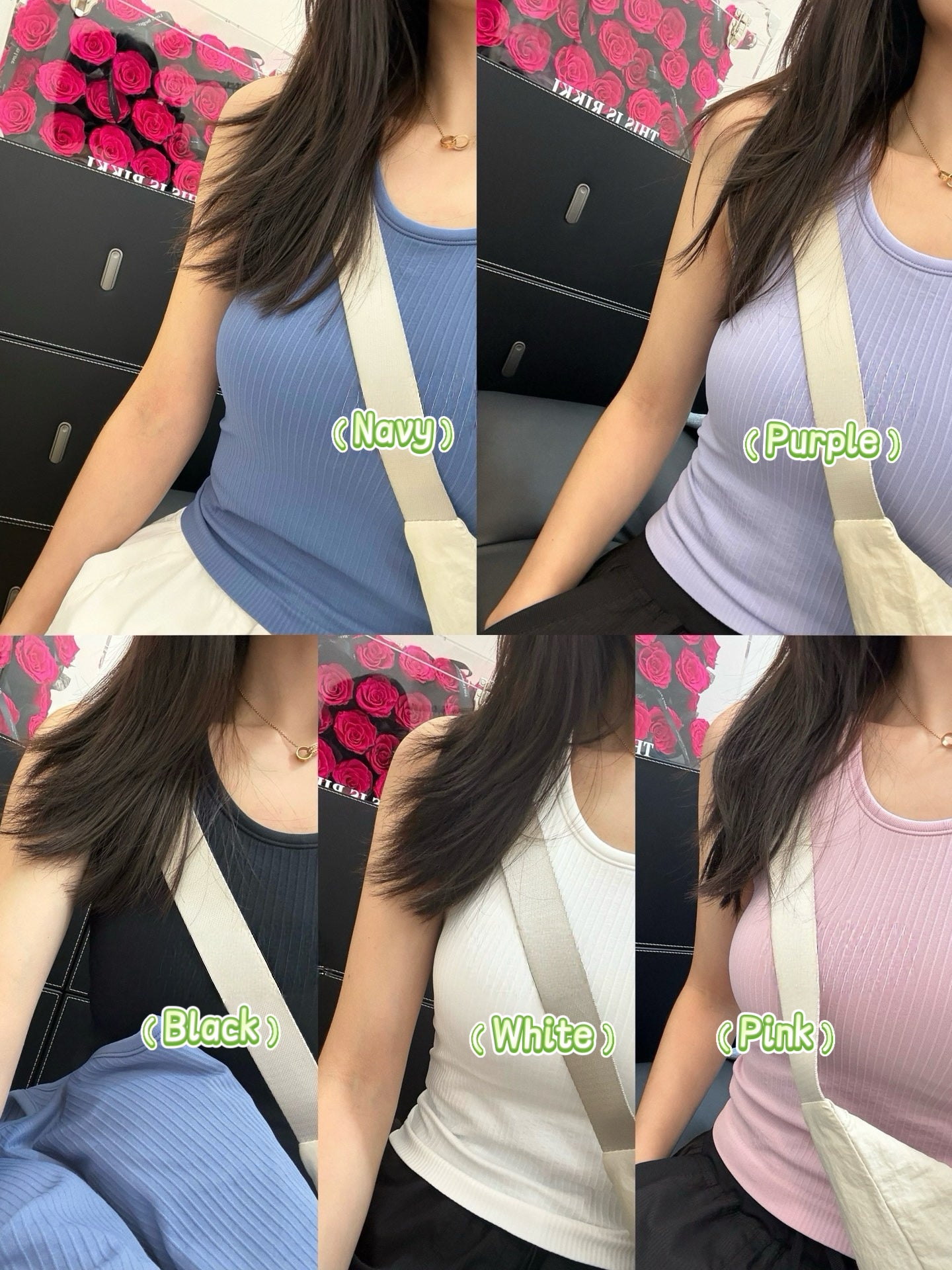 Women's Seamless Ribbed Sports Bra Tank Top - Quick-Dry Breathable Workout Activewear