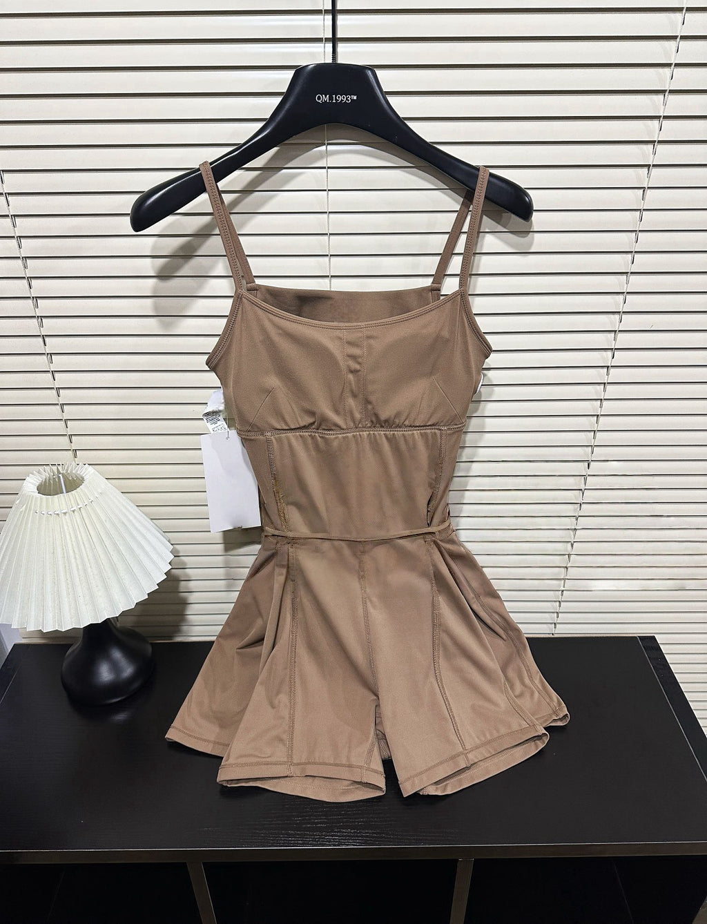 Aln Built-in Bra Active Mini Dress with Shorts & Pockets | Buttery Soft Nulu-Feel Tennis Dress Tummy Control Sculpting Athleisure Dress