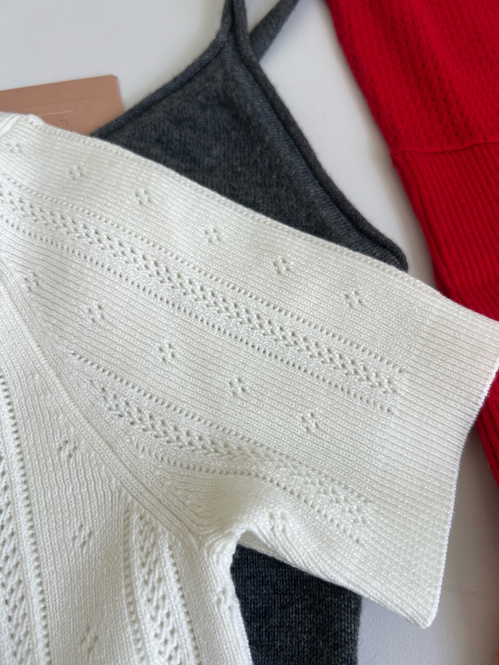 Style French Preppy Knit Collection: Pointelle Knit Cardigan, Polo Tee, Ribbed Tank &amp; Cami Dress - Elegant Summer Capsule Wardrobe - High Elasticity Chic Outfits