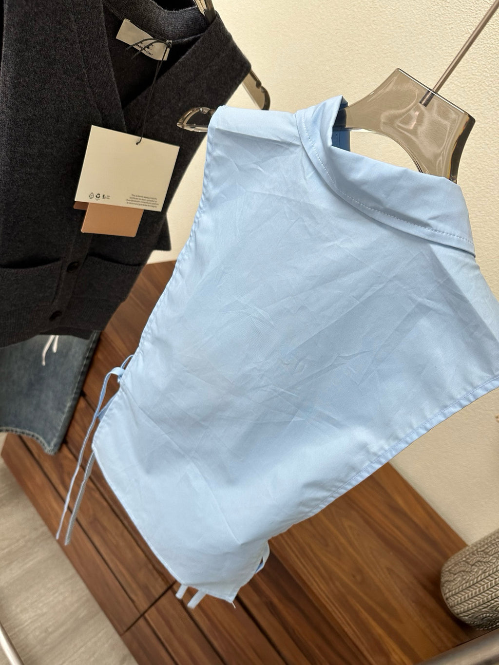 Women's High-Waist Multi-Pocket Vintage Blue Denim Shorts & Pants Cargo-Inspired Stretchy