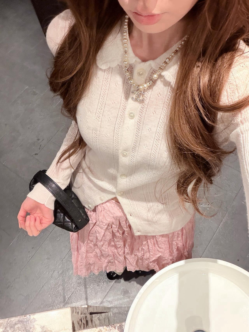 Style French Preppy Knit Collection: Pointelle Knit Cardigan, Polo Tee, Ribbed Tank &amp; Cami Dress - Elegant Summer Capsule Wardrobe - High Elasticity Chic Outfits