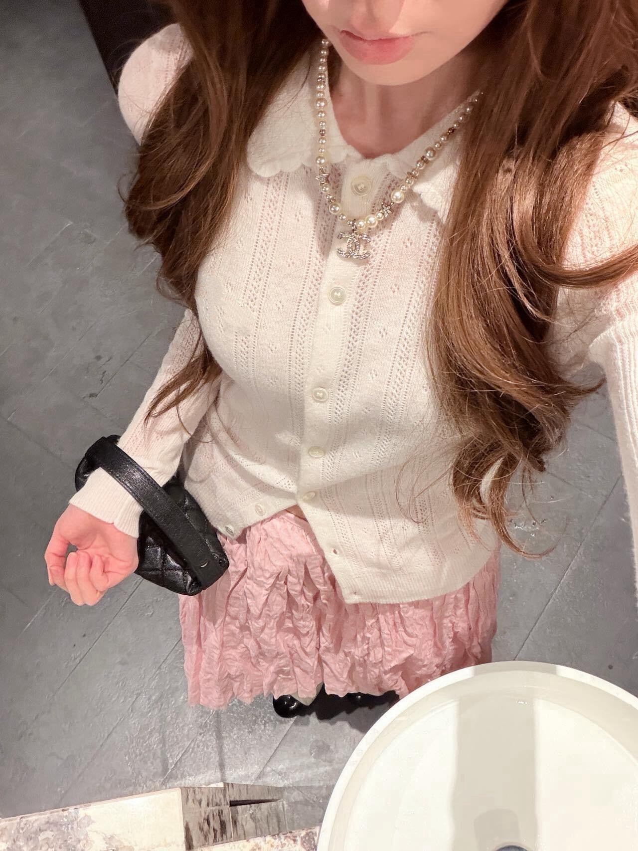 Style French Preppy Knit Collection: Pointelle Knit Cardigan, Polo Tee, Ribbed Tank &amp; Cami Dress - Elegant Summer Capsule Wardrobe - High Elasticity Chic Outfits