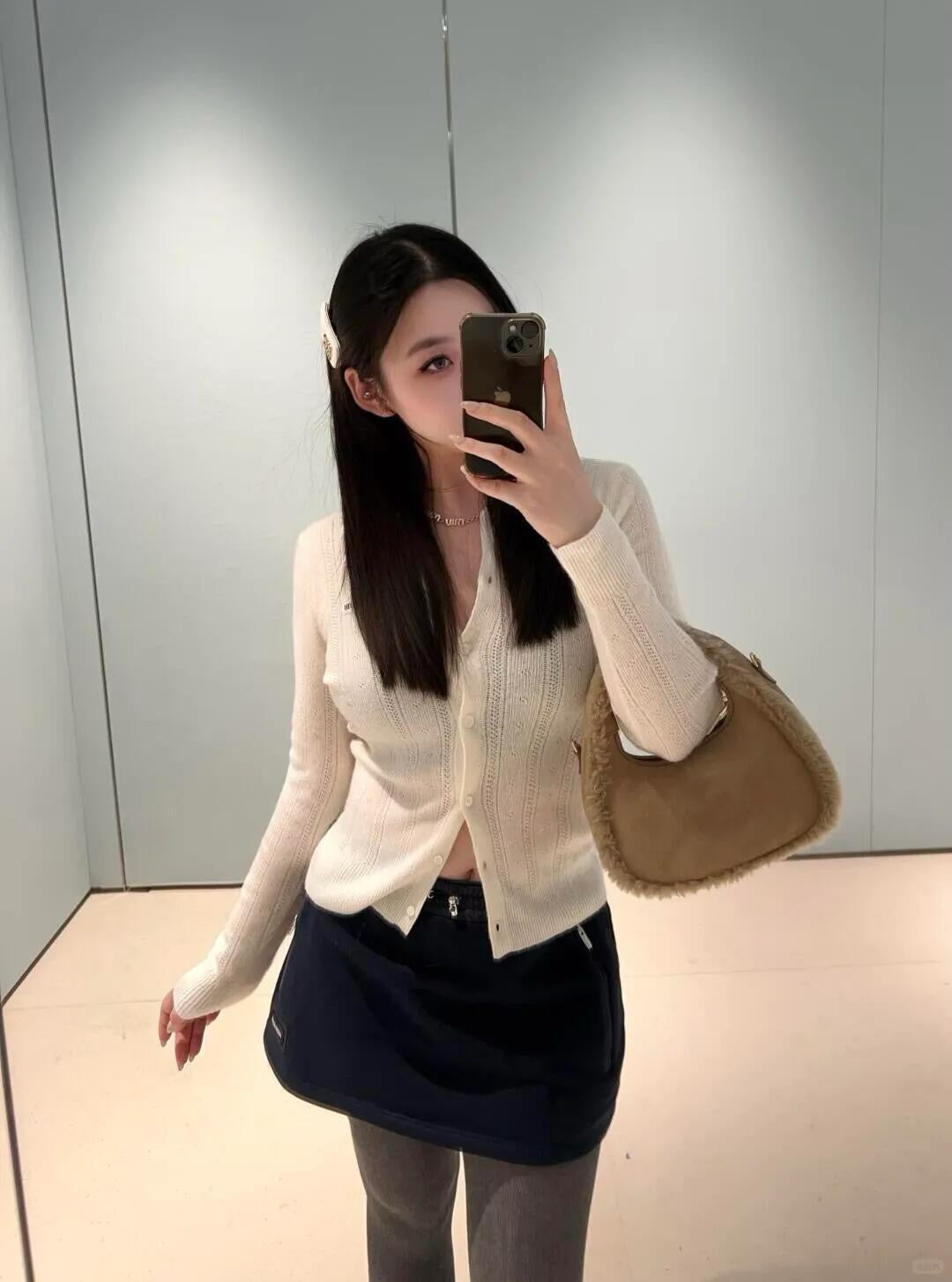Style French Preppy Knit Collection: Pointelle Knit Cardigan, Polo Tee, Ribbed Tank &amp; Cami Dress - Elegant Summer Capsule Wardrobe - High Elasticity Chic Outfits